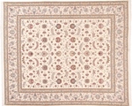 signed 9x8 faraji tabriz persian rug