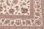 signed 8x5 faraji silk tabriz persian rug