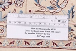 rare silk nain persian carpet tile design