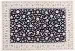 8x5 navy blue nain persian rug