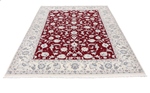 8x5 red nain persian rug