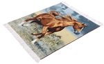 horse pictorial silk tabriz persian rug