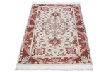 4x2 twin tabriz persian rug with silk