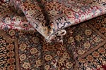 square silk qom persian rug