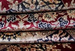 square silk qom persian rug