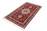 5x3 red tabriz persian rug with silk