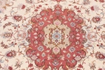 6x4 beige tabriz persian rug with silk