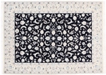 7x5 navy blue nain persian rug