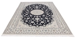 9x6 navy blue nain persian rug