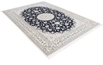 9x6 navy blue nain persian rug