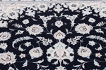 9x6 navy blue nain persian rug