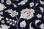 9x6 navy blue nain persian rug