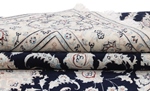 9x6 navy blue nain persian rug