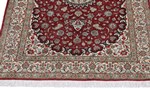 4ft 120cm rust colored silk qum persian rug