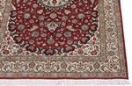 4ft 120cm rust colored silk qum persian rug
