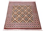 3ft 1m square silk qom persian rug