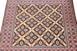 3ft 1m square silk qom persian rug