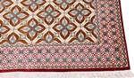 3ft 1m square silk qom persian rug