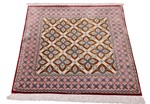 3ft 1m square silk qom persian rug