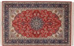 8ft 5ft silk isfahan carpet