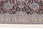 7x5 dark silk nain persian rug