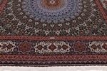 10x10 70raj silk square gonbad tabriz rug