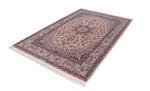 8x5 signed silk isfahan rug