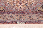 8x5 signed silk isfahan rug