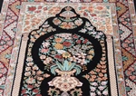 4x3 signed silk qum persian rug