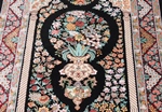 4x3 signed silk qum persian rug