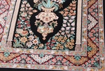 4x3 signed silk qum persian rug