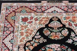 4x3 signed silk qum persian rug