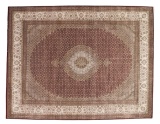 12x9 wool persian rug with silk highlights