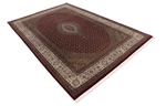 8x6 wool persian rug with silk highlights