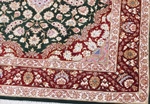 4x3 signed silk qum persian rug
