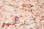 5x3 pictorial hunting qum persian rug