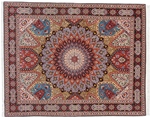 8x6 gonbad tabriz rug with signature
