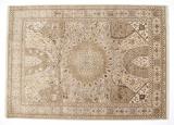 11x8 gonbad persian rug with silk