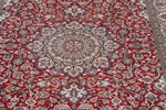 red 2m kashmir silk carpet