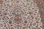 beige brown silk handmade carpet