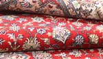 8x5 red color silk Kashmir carpet