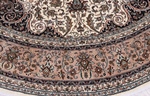 8x8 round silk kashmir persian rug