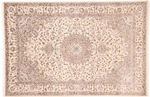 9x6 wool silk beige carpet