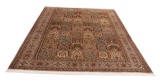 9x6 pictorial tile silk kashmir persian rug