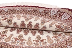 round silk qom persian rug