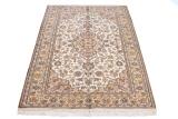 4x2 beige silk kashmir persian carpet