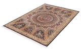 gonbad design silk persian rug