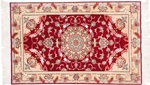 3x2 tabriz persian rug with silk