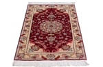 3x2 tabriz persian rug with silk