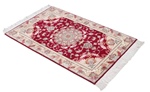 3x2 tabriz persian rug with silk